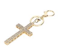 Llavero Cruzado colgante bolso joya de aleación de zinc diseño religioso para uso diario