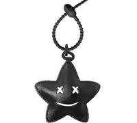 Llavero cuero estrella negra para mujer,charm bolso suave estilo aesthetic,llavero mujer para mochilas y bolsos,accesorios bag charms, llaveros chica originales, keychains regalo,Regalos para amigos