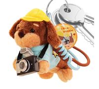 Llavero Dachshund Plush - 8 cm Dog Shaped Soft Toys, Stuffed Animals Charms | Cute Key Ring Ornaments for Backpack School Bags Cars Keys Miniature Accessories Gift Kids Adults Pet Lovers, Cámara