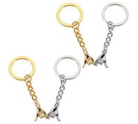 Llavero De 2 Parejas Cogidas De La Mano, Llavero De Promesa Creativa, Adornos De Compañía Emocional, (Oro, Plata).