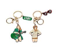 Llavero De 2 Piezas con Personaje De Dibujos Animados, Tema Punk Rock, Cole De Mochila De Moda, Regalo para Amantes De La Música.