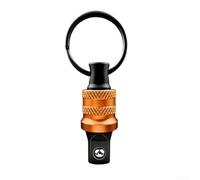 Llavero de 3/8 pulgadas con mecanismo de captura de enchufe seguro y cuerpo de aleación portátil ligero para trabajo de campo (B)