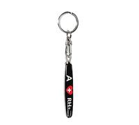 Llavero de acero inoxidable - 'Blood Type' A RH+