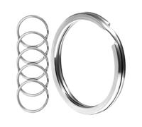 Llavero de acero inoxidable con anillos partidos