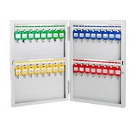 Llavero de acero laminado en frío resistente montado en la pared con 12 120 ganchos, anillo de metal, ideal para el trabajo y el hogar