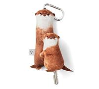 Llavero de Acuario japonés súper Bonito, Llavero retráctil de Felpa Suave y Bonito for Madre e Hijo, muñeco de Animal con Foca de pingüino y Nutria(Brown)