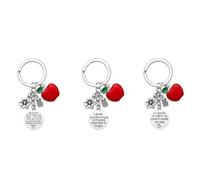 Llavero de Agradecimiento para Profesores,3 PCS Regalo de Graduación, Regalo de Agradecimiento Regalos de Agradecimiento para Profesores Llaveros de Thank You para profesores de estudiantes A