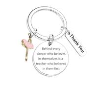 Llavero de agradecimiento para profesores de baile, regalos de agradecimiento para profesores de baile, regalo para profesor de baile, regalo para bailarinas de equipo de baile, regalos para mujeres,