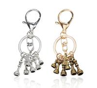 Llavero De Ajedrez De 2 Piezas, Llavero con Cierre De Langosta, Cole De Pieza De Ajedrez, Llavero, Llavero Creativo, Regalo para Amantes del Ajedrez