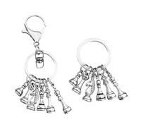 Llavero De Ajedrez De Metal Creativo De 2 Piezas - De Plata, Regalos De Ajedrez