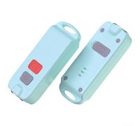 Llavero de alarma personal con sirena de 130 dB y luz estroboscópica LED, dispositivo de seguridad portátil impermeable IP66, recargable tipo C para mujeres y niños (azul)