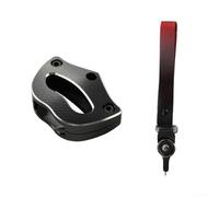 Llavero de aleación de aluminio con cordón para Bombardier CAN-AM Spyder para RS RTS RT ST STS F3, estuche resistente para llaves, negro/rojo (negro)