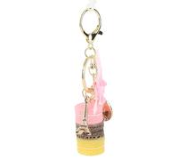 Llavero de Aleación de Macaron con Diseño de Torre, para Bolsos y (PINK)