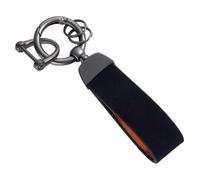 Llavero de aleación de zinc - Pulsera de piel sintética | Soporte de cierre de metal resistente a los arañazos, accesorio de bucle duradero, elegante colgante de transporte, organizador de anillos