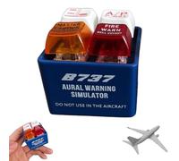 Llavero de Alerta para Pilotos y tripulación Simulador de Sonido de Alerta EGPWS, con luz LED Brillante, llaveros de Alerta de Emergencia para Aviones (B)