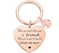 Llavero de amistad para niñas, llavero de amistad con texto en inglés "You're the Best", regalo para mejor amiga, regalo de cumpleaños para mejor amiga, regalo para adolescentes, oro rosa, Oro rosa, M