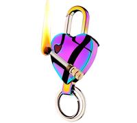 Llavero de amor para encendedor de cigarrillos, llavero de pedernal de metal, iniciador de fuego, día de San Valentín, equipo de supervivencia de emergencia para barbacoa y camping