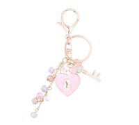 Llavero de amor romántico con tréboles de la suerte, detalles de construcción de metal resistente, regalos para amigos, familiares, parejas, elegante llavero de tréboles de cuatro hojas, a, Talla
