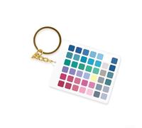 Llavero de análisis de color, tarjeta creativa de discriminación de color de Verdadero Estilo Maquillaje de Estilo