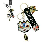 Llavero de animal chino - Colgante de animal de baile para Año Nuevo | Llavero colgante de bolsa | Colgante decorativo para decoración de coche | Perfecto para novia, esposa, novio
