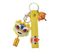 Llavero de animal chino - Colgante de animal de baile para Año Nuevo | Llavero colgante de bolsa | Colgante decorativo para decoración de coche | Perfecto para novia, esposa, novio