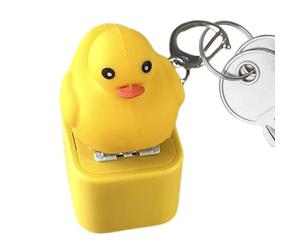 Llavero de animales de dibujos animados, lindo colgante para mochila, accesorio portátil para bolso con diseño divertido, llavero de juguete resistente, decorativo para bolso con estilo juguetó