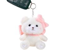 Llavero de animales - Peluche 13 cm, colgante de oso mullido, diseño llavero de oso | Llavero para coche, mochila de peluche para niños, familia, decoración, riferimento alla descrizione