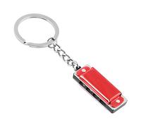 Llavero de armónica colorida de 8 tonos y 4 agujeros para llavero, llavero armónico, llavero, llavero, bolsa colgante