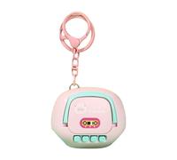 Llavero de audio oculto, dispositivo portátil de grabación de sonido, mini grabadora de 2.36 x 1.81 pulgadas con captura discreta, grabadora ligera, disco colgante de dibujos animados con estilo