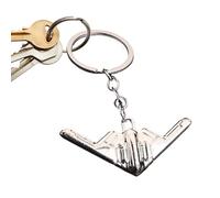 Llavero de avión, modelo de avión 3D, llavero creativo de metal con colgante de modelo 3D para bolsa, mochila, entusiasta de la aviación, piloto, aviación, graduación, Navidad, B, Refer to description