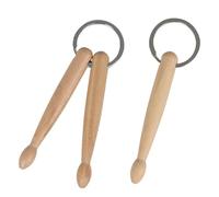 Llavero de baqueta, 1 mini llavero de percusión de madera, colgante de coleccionable para bateristas, llavero de coche, accesorio de regalo para amantes de la música, compacto, portátil, madera
