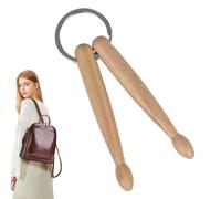 Llavero de baqueta, de alto rendimiento, para coche, elegante llavero colgante de , llavero coleccionable de música, soporte para de percusión, multiusos para interiores y exteriores
