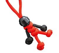 Llavero de bloque de construcción hecho a mano para casco de motociclista, bolsa con colgante de cuerda trenzada, llavero de muñeca Buddy Paracord I8N5 colgante colgante