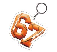 Llavero de bola acrílica | Llavero 2D | Llaveros deportivos para niños, para bolso, bolso escolar, cartera, recuerdos de, de concurso de cumpleaños, Estilo B, Refer to description