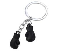 Llavero de boxeo, guante de aleación de zinc de 8,6 cm, colgante ligero de guante de boxeo, accesorio deportivo de combate para bolsas y llaves, mini recuerdo duradero de gimnasio, regalo para