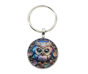 Llavero de búho - Aleación 1 pieza Metal Llavero Llavero Decorativo Llavero Coche Llavero Llavero Llavero Portable | Perfecto para Mujeres, Amigos, Madre, Cumpleaños, Vacaciones, G