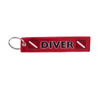 Llavero de buzo bordado de poliéster ligero, accesorios para entusiastas de los buceadores y aventuras al aire libre