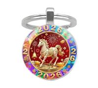 Llavero de caballo 2026, colgante de mochila, llavero de animal del año 2D del caballo para niños, adultos, niños, niñas, cumpleaños, graduación, vacaciones, viajes, fiesta, regalo, coleccionable