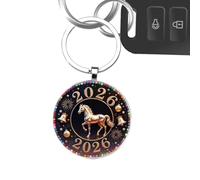 Llavero de caballo - coleccionables 2026 2D, llavero de coche del año del caballo, para cumpleaños, graduación, vacaciones, viajes, niños, adultos, niños y niñas, B, Refer to description
