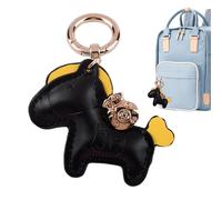 Llavero De Caballo - Colgante De Cuero PU, Mini Charm De Dibujos Animados, Llavero De Animal Único, Compacto De, Accesorio Decorativo Encantador | Aspecto Moderno Con Estuche Para Teléfono