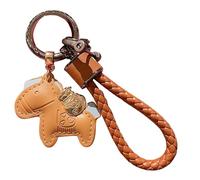 Llavero de caballo de Año Nuevo chino 2026, colgante de de cuero, de bolso de Año Nuevo, para adolescentes, adultos, entusiastas de la cultura, viajeros de oficina, coches, camiones