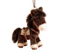 Llavero de caballo elegante para mujer, llavero de peluche colección para adoptar - caballo para accesorios,para mamá abuelo abuela, colega, maestra novia en mochila y bolsas