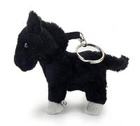 Llavero de caballo pony, color negro, peluche, ECLIPSE, Negro , Talla única