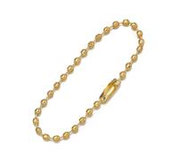 Llavero de cadena bolas, 500 Uds., cadenas cuentas redondas 12cm longitud for llavero con etiqueta perro, hallazgo joyería(Glod)