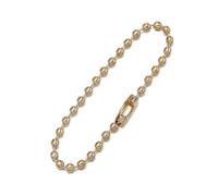 Llavero de cadena bolas, 500 Uds., cadenas cuentas redondas 12cm longitud for llavero con etiqueta perro, hallazgo joyería(KC Gold)