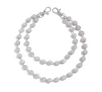 Llavero de cadena estilo hip hop con diamantes de imitación para hombre, estilo Harajuku, accesorio para pantalones vaqueros