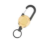 Llavero de carabina resistente, extensible y retráctil con gancho de bloqueo, gancho para anexo, clip de suspensión ligera, llavero de utilidad al aire libre para herramientas, Gear & H