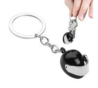 Llavero de casco de motocicleta, llavero de metal, llavero de metal 3D, llavero de casco genial, regalo para hombres y mujeres, día del padre, Navidad, a, M