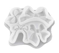 LLavero De Cinta Con Pajarita Molde Silicona Con Agujero Colgante Hecho A Mano Regalo Cumpleaños Joyería Corazón Silicona