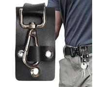 Llavero De Cinturón - Elegante Llavero De Cuero PU - Cadena De Llaves Para Hombres | Para Hombres Y Mujeres Trabajo De Servicio Al Aire Libre Seguridad Aplicación De La Ley Bolso, Negro , Se référer
